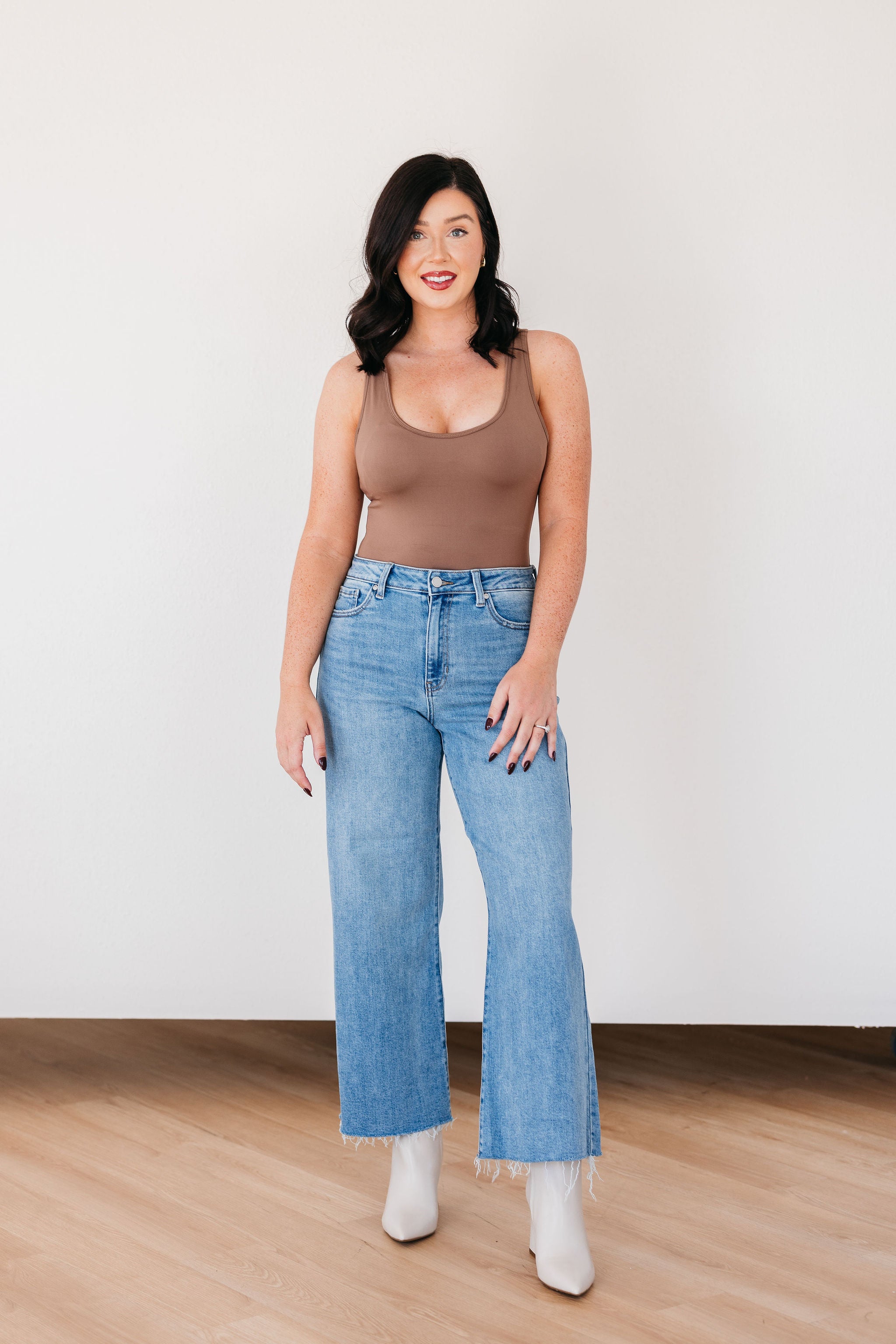 Just Black Denim Slim Wide Leg Jeans