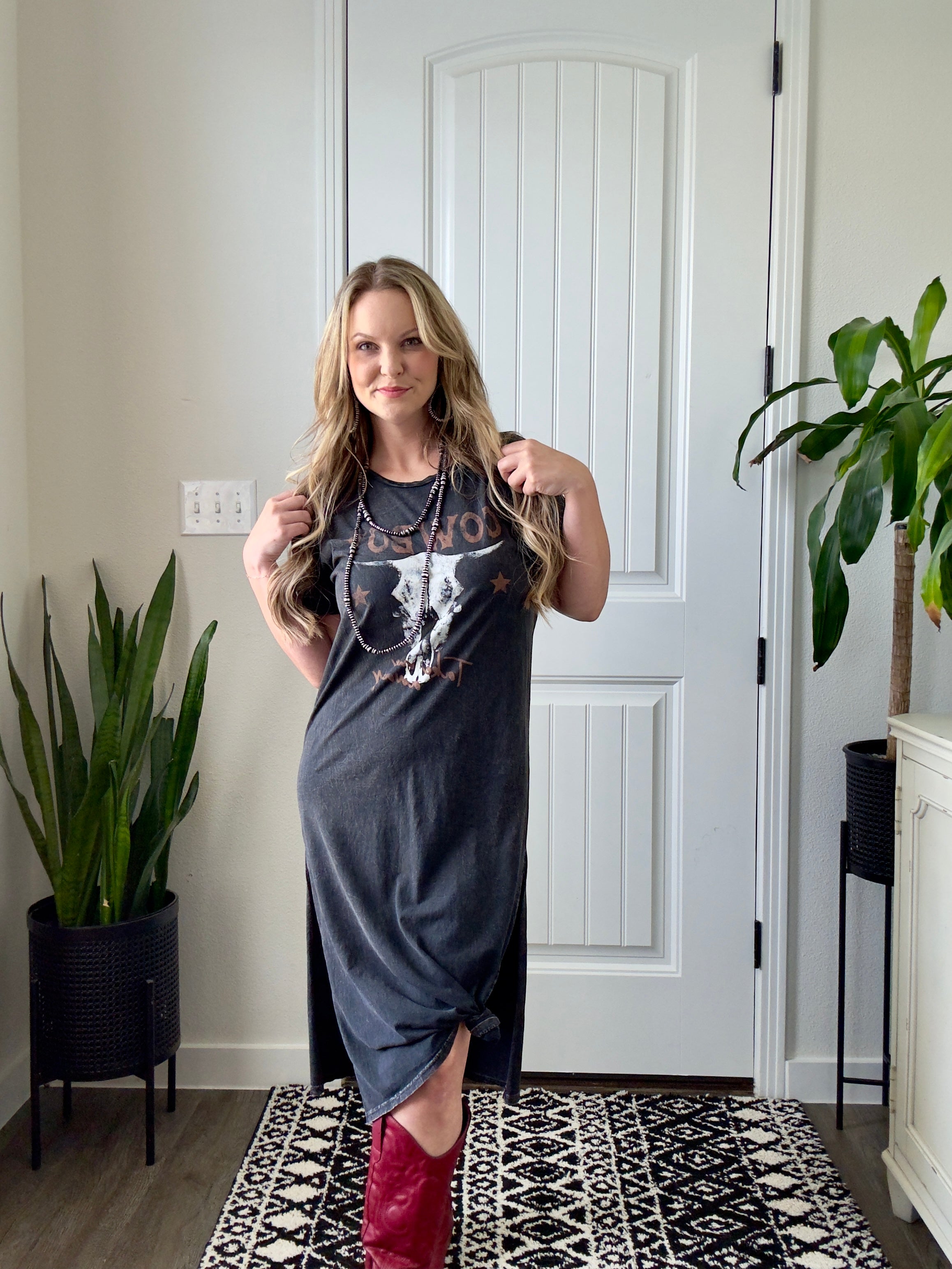 Cowboy Take Me Away Mineral Graphic Dress