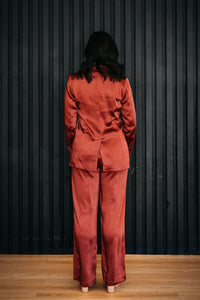 Afterglow Satin Blazer - Wisdom & Wardrobe