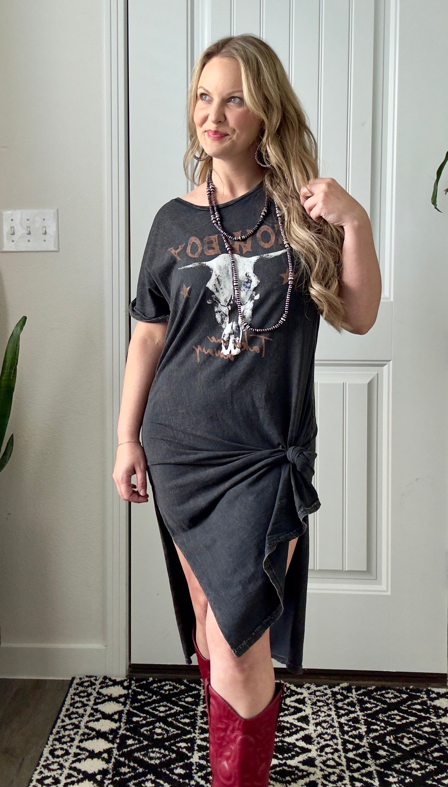 Cowboy Take Me Away Mineral Graphic Dress