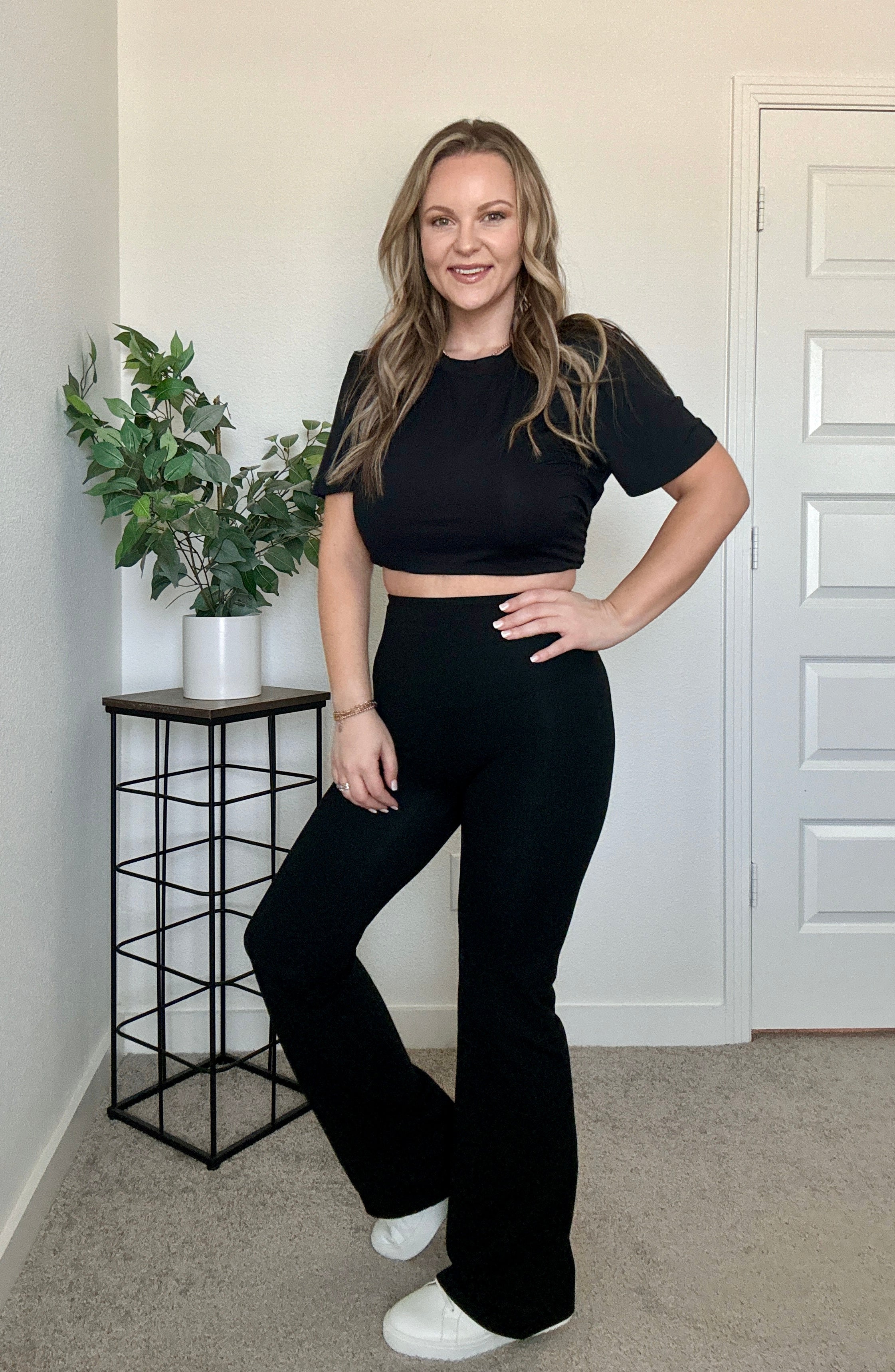 Black Flare Shaping Leggings