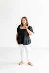 Midnights Black Ruffled Blouse