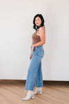 Just Black Denim Slim Wide Leg Jeans