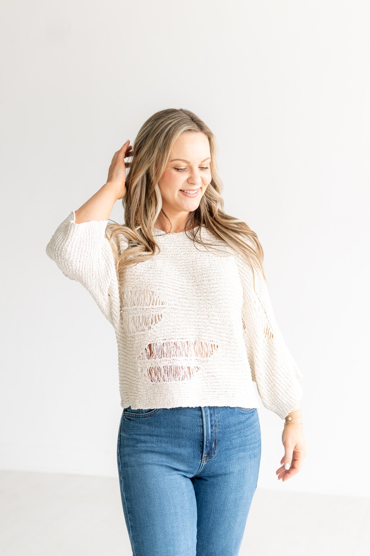 Willow Distressed Knit Pullover