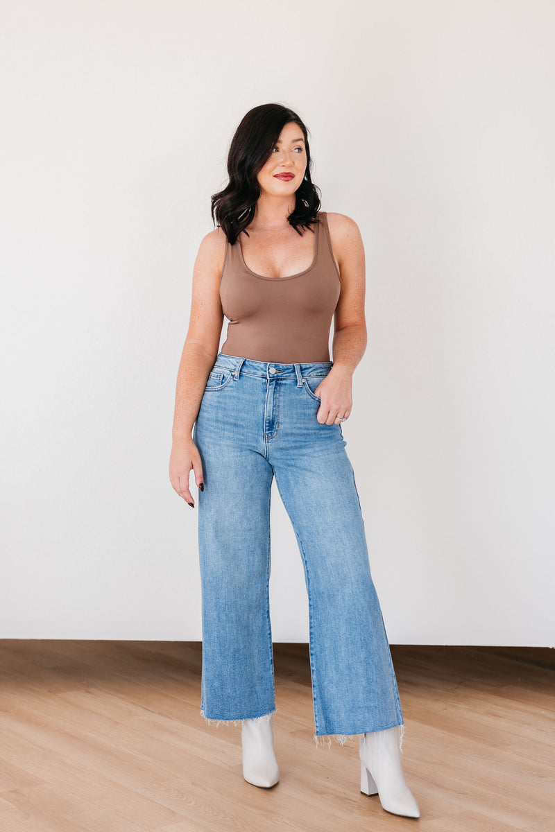 Just Black Denim Slim Wide Leg Jeans