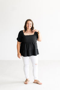 Midnights Black Ruffled Blouse