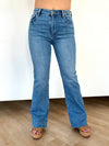 JBD Flare Jeans with Raw Hem Detail