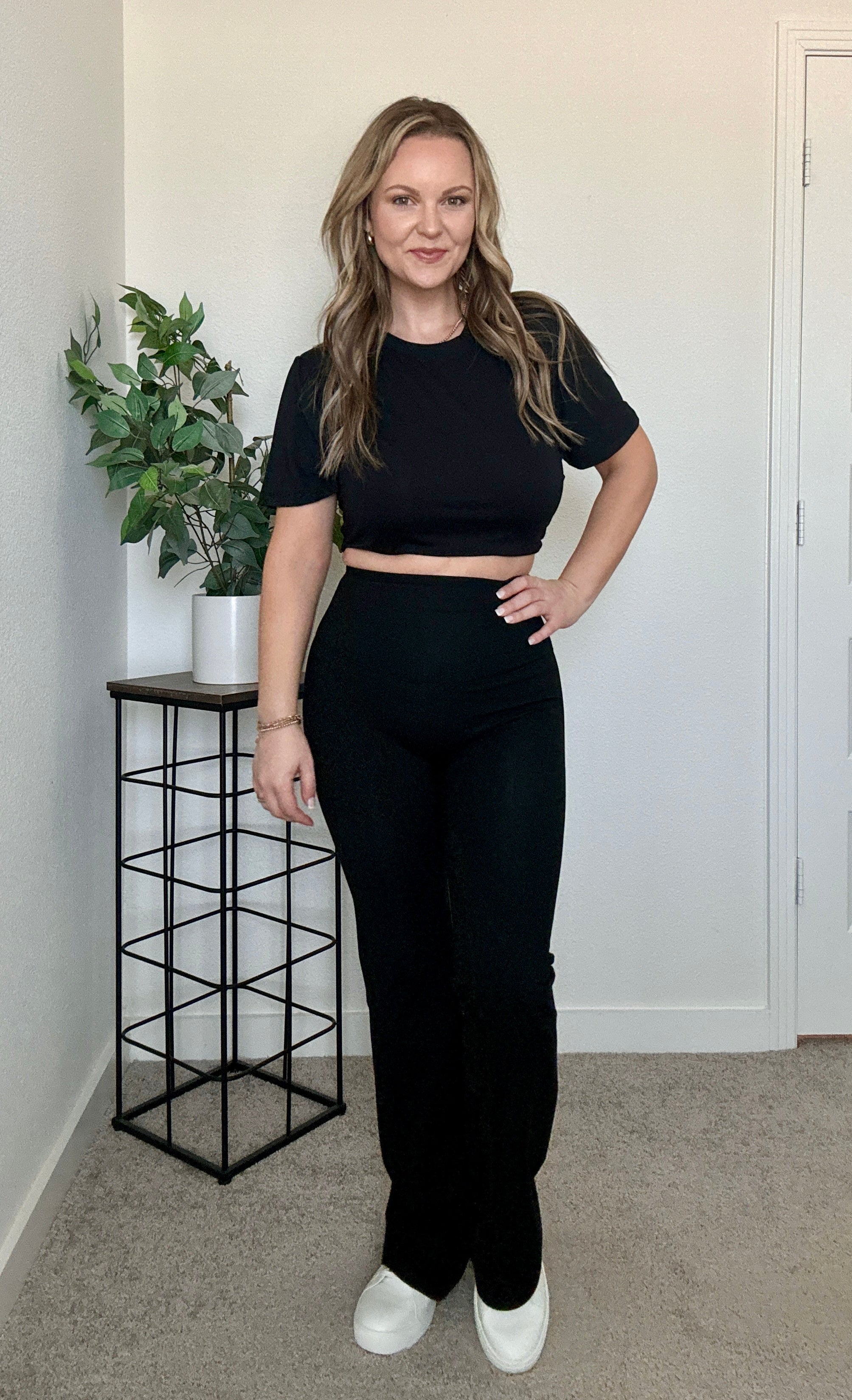 Black Flare Shaping Leggings