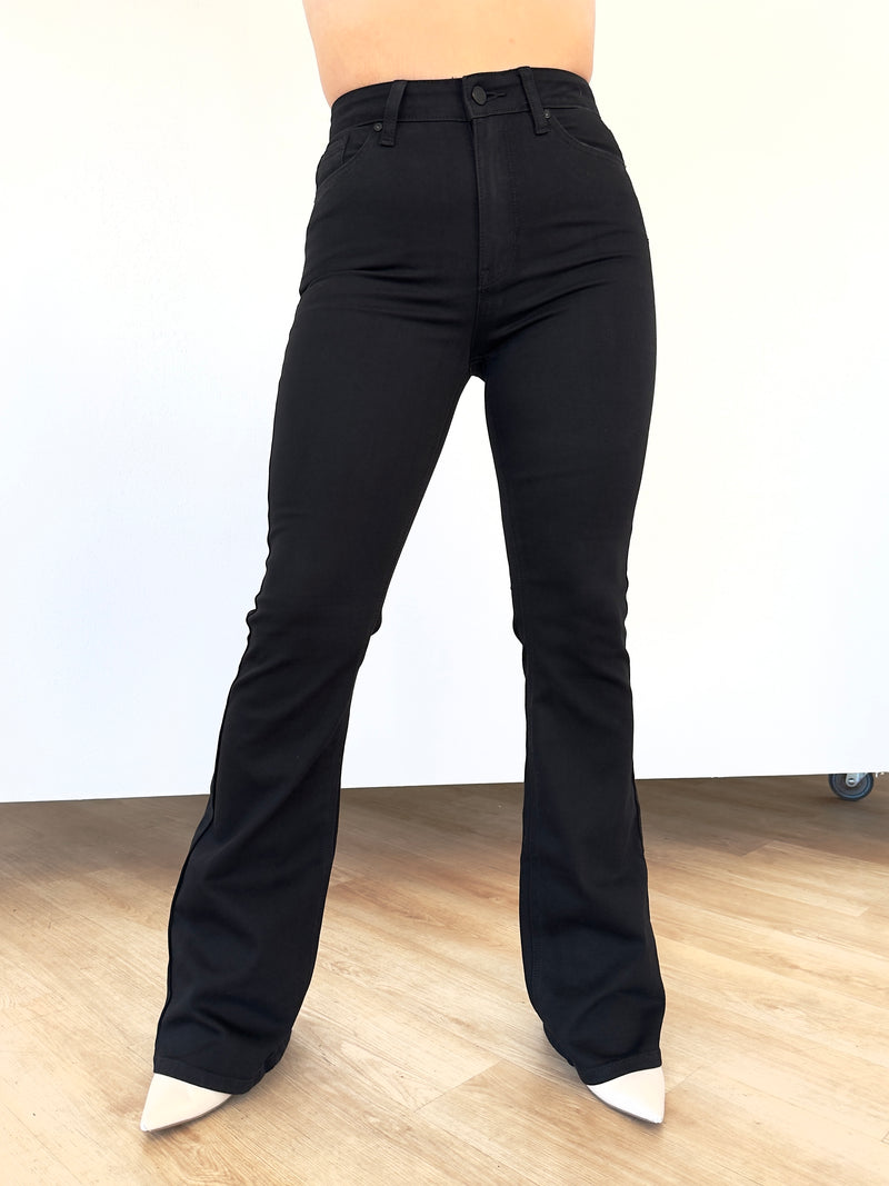 JBD Black Skinny Flare Jeans